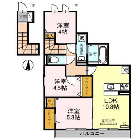 DーＲＯＯＭ大覚寺の物件間取画像